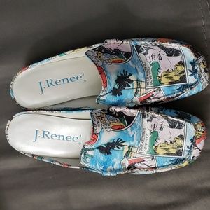 J.Renee Comic Strip Mule Size 7.5 M